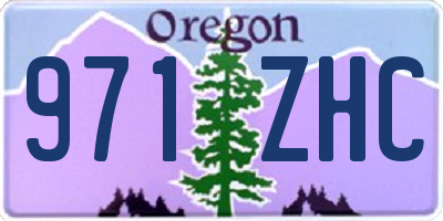 OR license plate 971ZHC