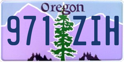 OR license plate 971ZIH