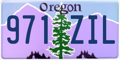 OR license plate 971ZIL