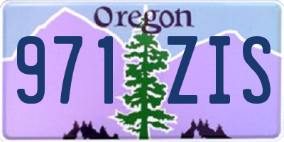 OR license plate 971ZIS