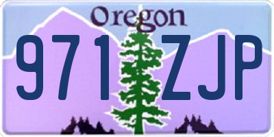 OR license plate 971ZJP