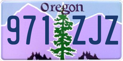 OR license plate 971ZJZ