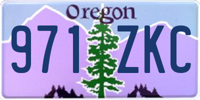 OR license plate 971ZKC