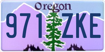 OR license plate 971ZKE