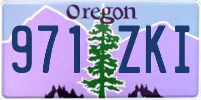 OR license plate 971ZKI