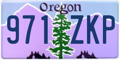 OR license plate 971ZKP