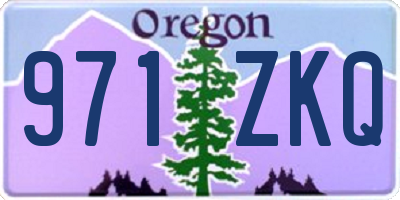 OR license plate 971ZKQ