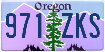 OR license plate 971ZKS