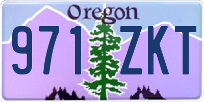 OR license plate 971ZKT