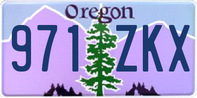 OR license plate 971ZKX