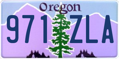 OR license plate 971ZLA