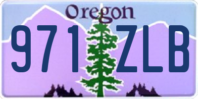 OR license plate 971ZLB