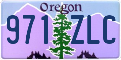 OR license plate 971ZLC