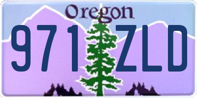 OR license plate 971ZLD