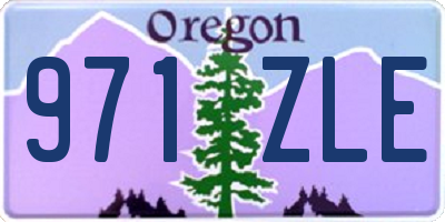OR license plate 971ZLE