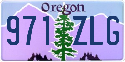 OR license plate 971ZLG