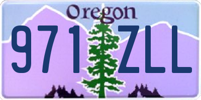 OR license plate 971ZLL