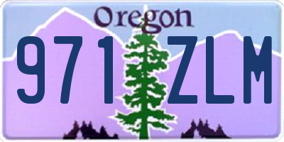OR license plate 971ZLM