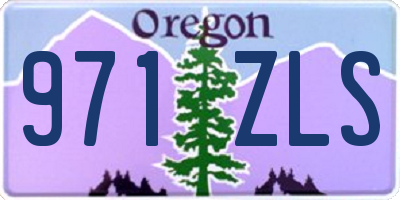 OR license plate 971ZLS