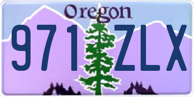 OR license plate 971ZLX