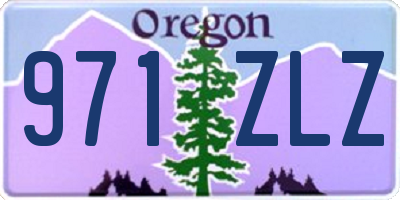 OR license plate 971ZLZ