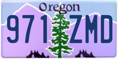 OR license plate 971ZMD