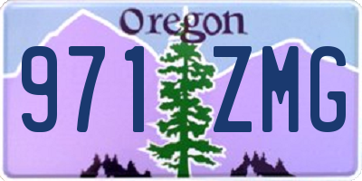 OR license plate 971ZMG