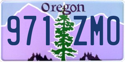 OR license plate 971ZMO