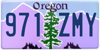 OR license plate 971ZMY