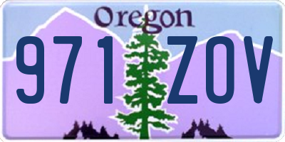 OR license plate 971ZOV