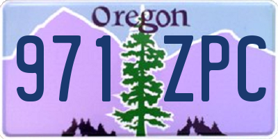 OR license plate 971ZPC