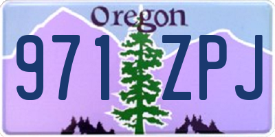 OR license plate 971ZPJ