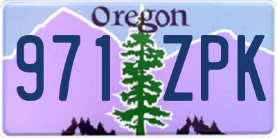 OR license plate 971ZPK