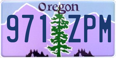 OR license plate 971ZPM