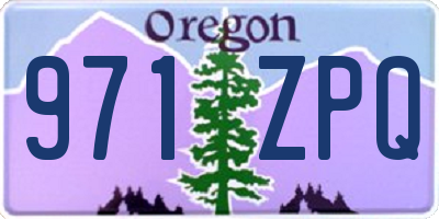 OR license plate 971ZPQ