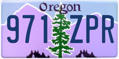 OR license plate 971ZPR