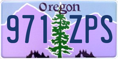 OR license plate 971ZPS
