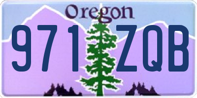 OR license plate 971ZQB