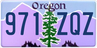 OR license plate 971ZQZ
