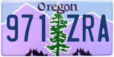 OR license plate 971ZRA