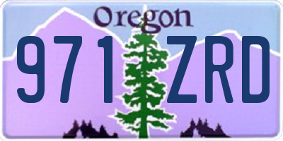 OR license plate 971ZRD