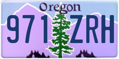 OR license plate 971ZRH