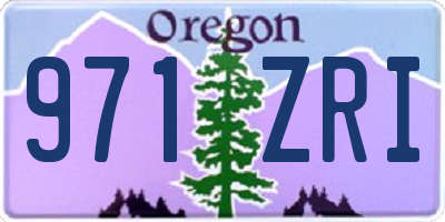 OR license plate 971ZRI