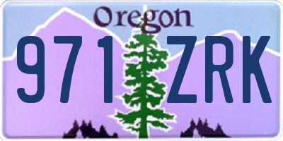 OR license plate 971ZRK