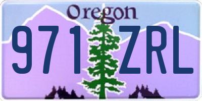 OR license plate 971ZRL