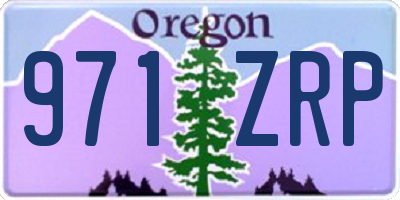 OR license plate 971ZRP