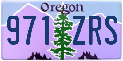 OR license plate 971ZRS