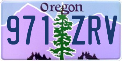 OR license plate 971ZRV