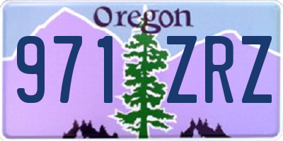 OR license plate 971ZRZ
