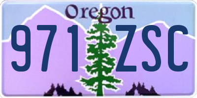 OR license plate 971ZSC